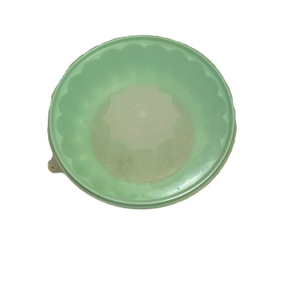 Vintage Tupperware Jello/Bunt Mold w/Lid 1201-2 Mint Green 3 pieces - Picture 5 of 5